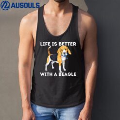 Life Is Better With A Beagle - Beagle Dog Lover Pet Owner Tank Top