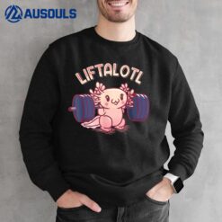 Liftalotl Lifting Axolotl Weightlifting Gym Workout Girl Boy Sweatshirt