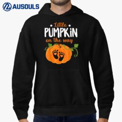 Lil Pumpkin Baby On The Way Pregnancy Announcement Halloween Hoodie