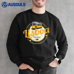 Lisbon Portugal with Retro Tram Vintage Souvenir Sweatshirt