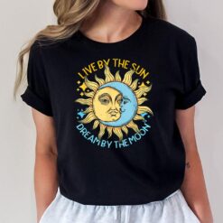 Live By the Sun Dream By the Moon Yoga Boho Hippie Astrology T-Shirt