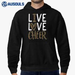 Live Love Cheer Girl Cheerleading Cheerleader Women Cheer Hoodie