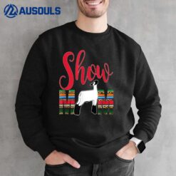 Livestock Show Mom Lamb Silhouette Sheep Serape Gift Sweatshirt