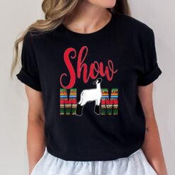 Livestock Show Mom Lamb Silhouette Sheep Serape Gift T-Shirt
