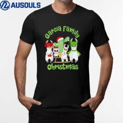 Llama Family Men Women And Kids Garcia Family Christmas T-Shirt