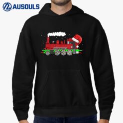 Locomotive Train Santa Hat Christmas Pajama Cool X-Mas Hoodie