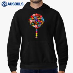 Lollipops As Candy Rainbow Sucker Lollipop Hoodie