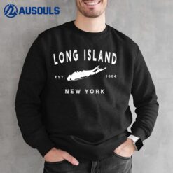 Long Island NY Souvenir Tee Native Long Islander Map NYCVer 2 Sweatshirt