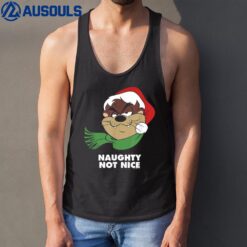 Looney Tunes Taz Naughty Not Nice Christmas Tank Top