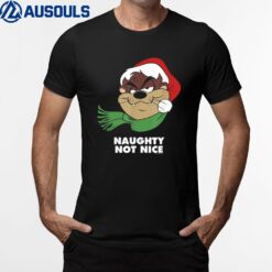 Looney Tunes Taz Naughty Not Nice Christmas T-Shirt