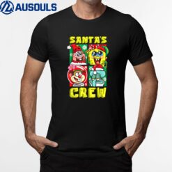 Mademark x SpongeBob SquarePants - Christmas Santa_s Crew Patrick SpongeBob Sandy Squidward Fun T-Shirt