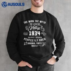 Man Myth Legend 1934 88th Birthday Tee For 88 Years Old Sweatshirt