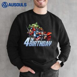 Marvel Avengers Action Shot 4th Birthday Sweatshirt