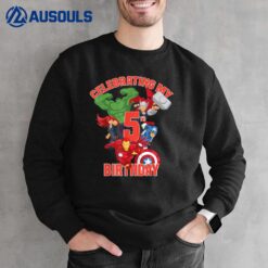 Marvel Avengers Celebrating My 5th Birthday Sweatshirt