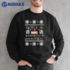 Marvel Avengers Classic Pixel Christmas Graphic Sweatshirt