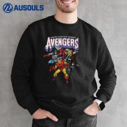 Marvel Avengers Classic Vintage Group Shot Sweatshirt