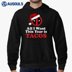 Marvel Deadpool I Want Tacos For Christmas Graphic Hoodie