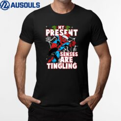 Marvel Spider-Man Present Senses Tingling Christmas T-Shirt