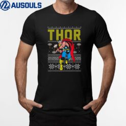 Marvel Thor Retro Christmas Graphic T-Shirt