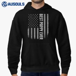 Mens American Flag Dad  Gift For Fathers day Best Pappy Ever Hoodie