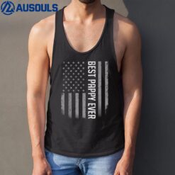 Mens American Flag Dad  Gift For Fathers day Best Pappy Ever Tank Top