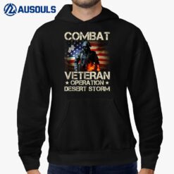 Mens Combat Veteran Operation Desert Storm Soldier Hoodie