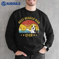 Mens Cute Best Beagle Dad Ever Retro Vintage Gift Puppy Lover Sweatshirt