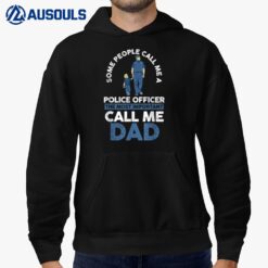 Mens Dad Father Police Officer Hoodie