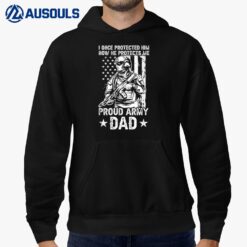 Mens Dad Of An Army Soldier Proud Army Dad Hoodie