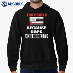Mens Firefighter Hero American Fireman Retired Firefighter Hoodie
