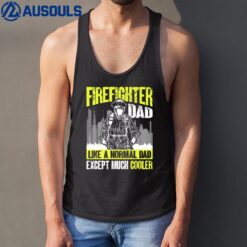 Mens Firefighting Fireman Dad Tank Top