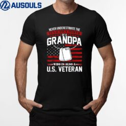 Mens Grandpa  U.S. Proud Veteran For Granfather's T-Shirt