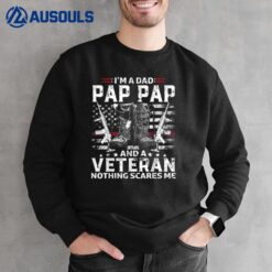 Mens I'm A Dad Pap Pap Veteran Sweatshirt