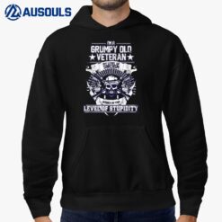 Mens I'm A Grumpy Old Veteran Funny US Army Veteran Hoodie