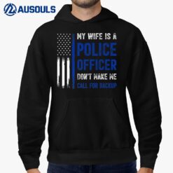 Mens My Wife Is A Police Officer Ver 1 Hoodie