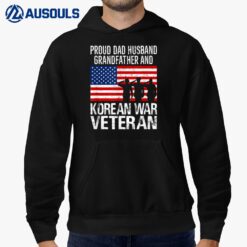 Mens Proud Dad Husband Grandfather and Korean War Veteran Hoodie