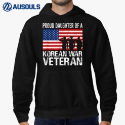 Mens Proud Daughter of a Korean War Veteran Family Matching Vet Hoodie