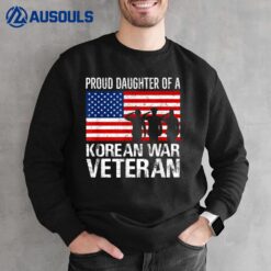 Mens Proud Daughter of a Korean War Veteran Family Matching Vet Sweatshirt