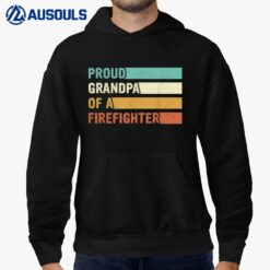 Mens Proud Grandpa Design Firefighter Grandpa Hoodie