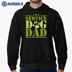Mens Service Dog Dad ~ Designed for Disabled American Veterans Hoodie