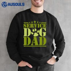 Mens Service Dog Dad ~ Designed for Disabled American Veterans Sweatshirt