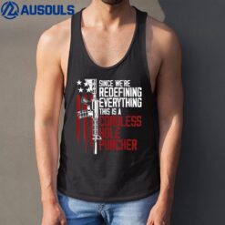 Mens We're Redefining Everything This Is A Cordless Hole Puncher Tank Top