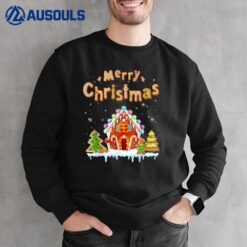 Merry Christmas Gingerbread House Baking Candy Cane Gifts Sweatshirt