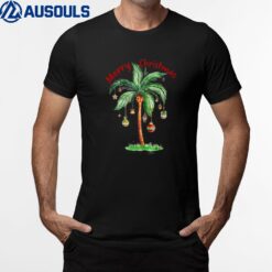 Merry Christmas Tropical Christmas On The Beach Funny T-Shirt