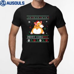Merry Corgmas Merry Christmas Corgi Funny Xmas T-Shirt