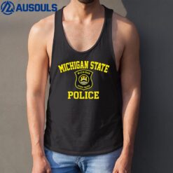 Michigan State Police Detroit Police Blue Line Ver 4 Tank Top