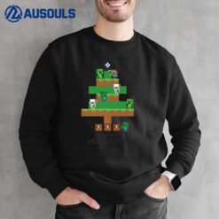 Minecraft Christmas Happy Holidays Mob Tree Sweatshirt