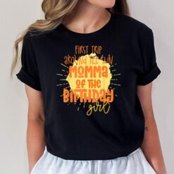 Momma Birthday Girl First Trip Around the Sun Galaxy Party T-Shirt