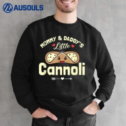 Mommy and Daddy's Little Cannoli Funny Toddler Italian Baby Sweatshirt