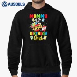 Mommy of the Birthday Boy  Uno Mom Mother Mama 1st Bday Hoodie